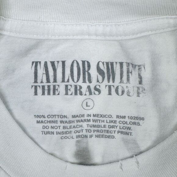 Taylor Swift The Eras Tour Official Merchandise Crew Neck Tour Tee - Size Large - Picture 5 of 6
